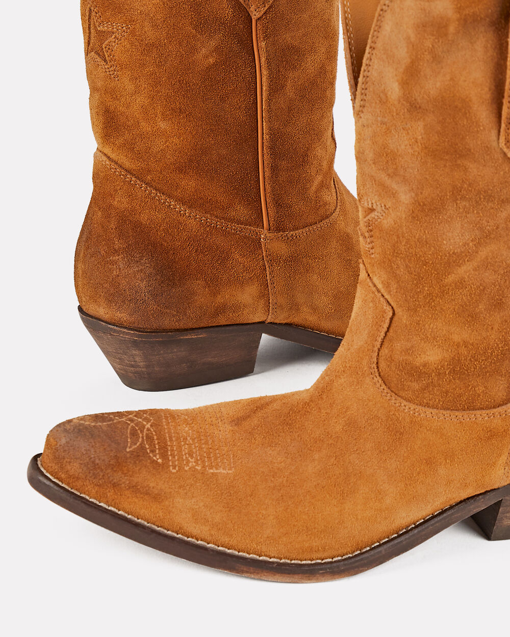Intermix - Wish Star Embroidered Suede Boots -