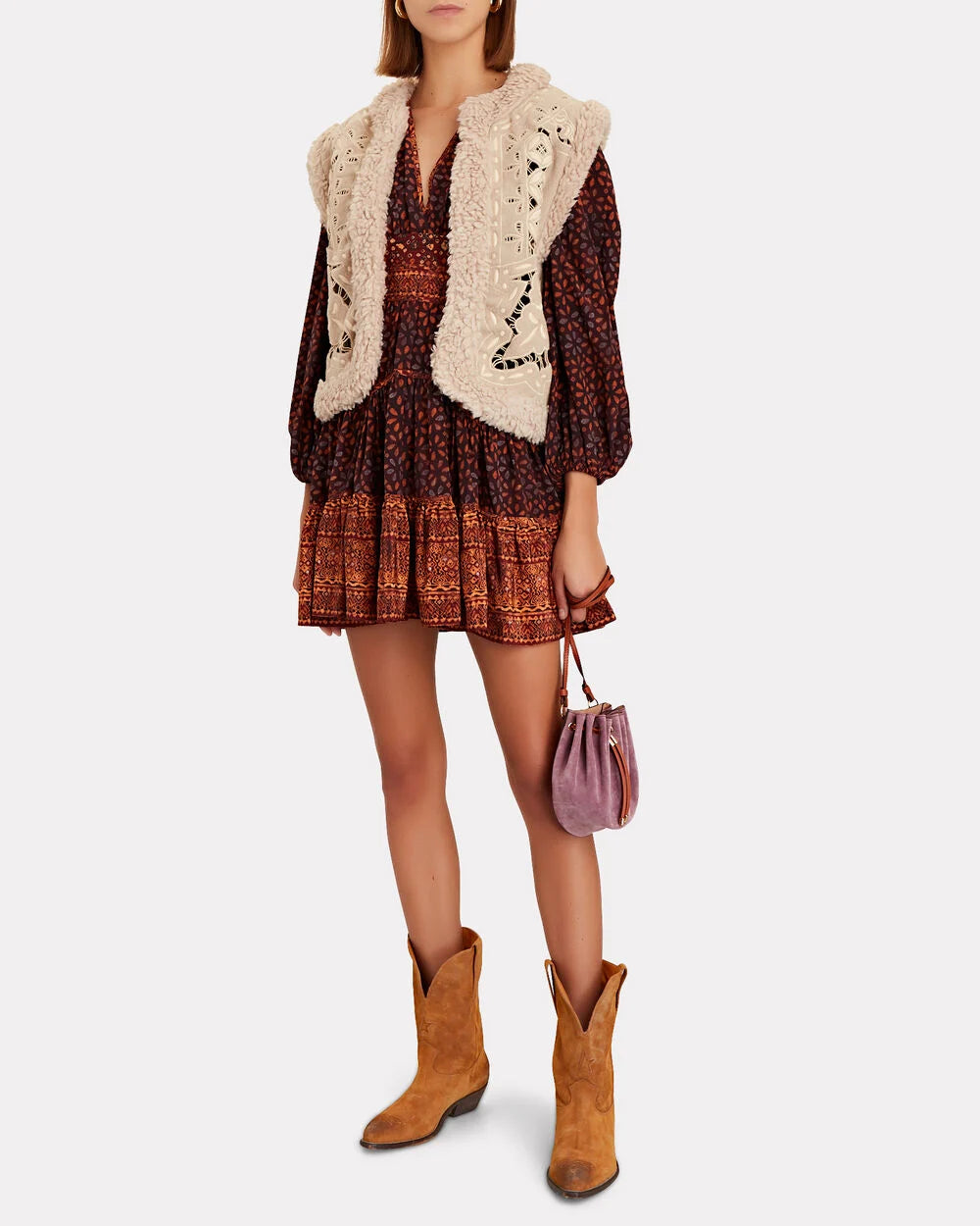 Intermix - Wish Star Embroidered Suede Boots -
