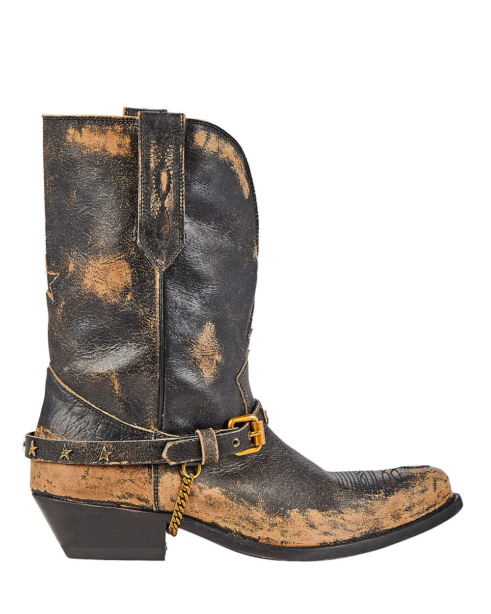Intermix - Wish Star Distressed Leather Boots -