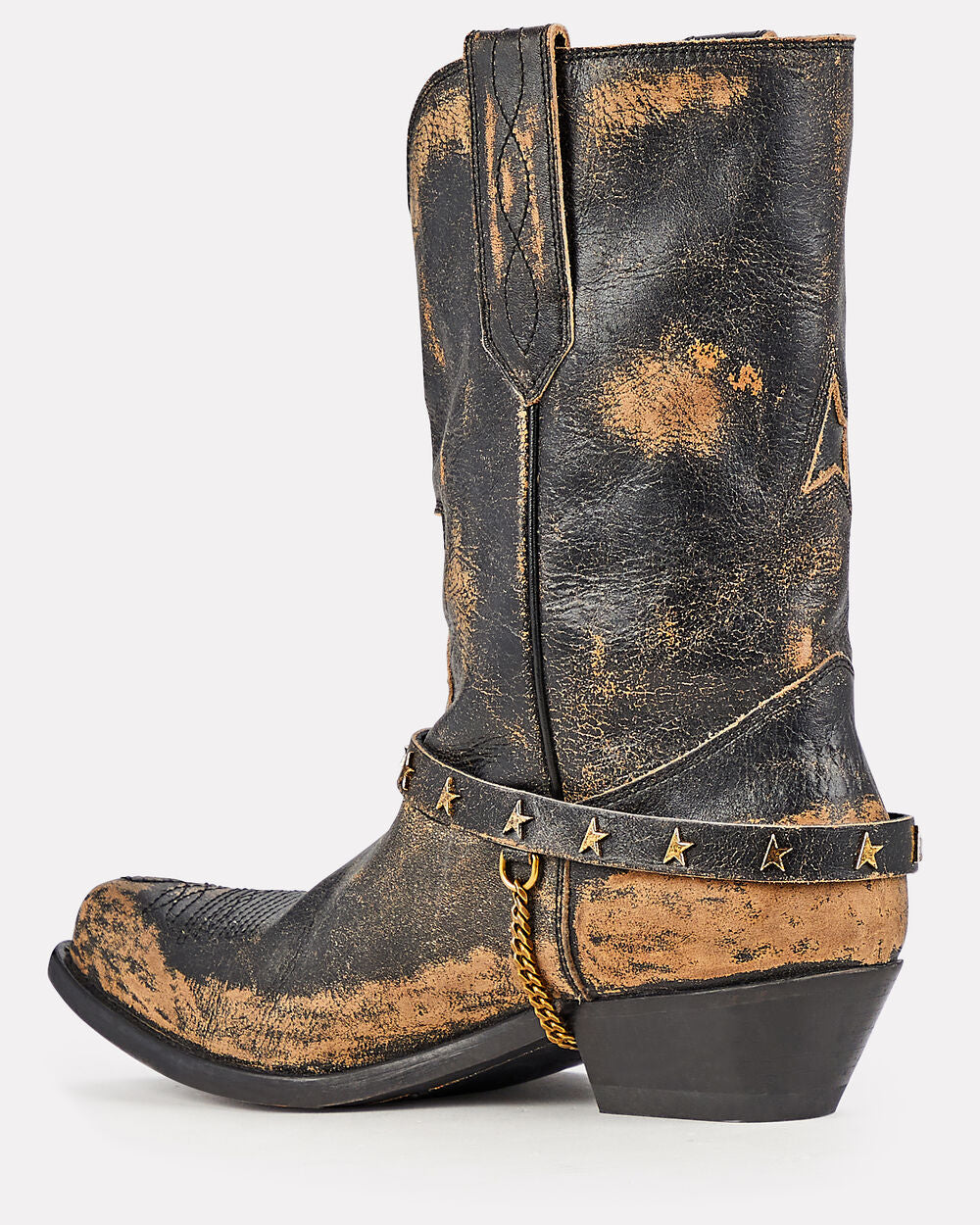 Intermix - Wish Star Distressed Leather Boots -