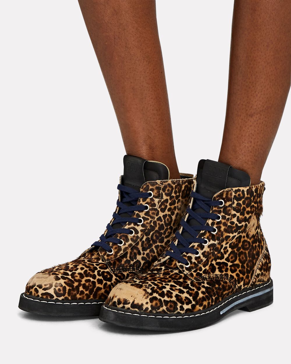 Intermix - Ele Leopard Calf Hair Ankle Boots -