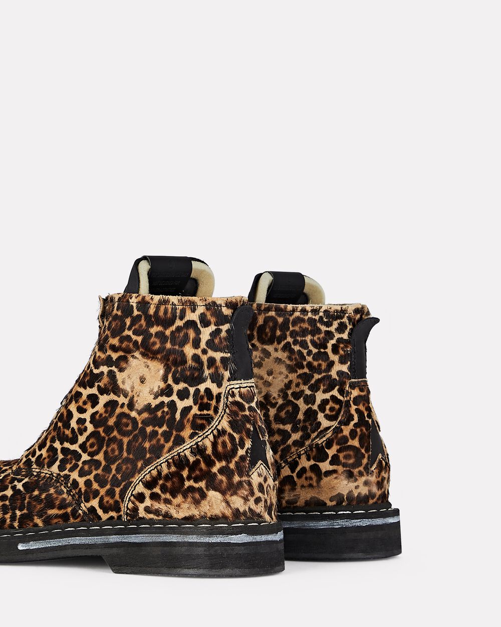 Intermix - Ele Leopard Calf Hair Ankle Boots -