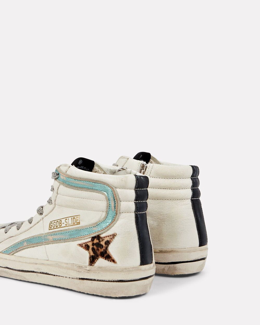 Intermix - Slide Leather High-Top Sneakers -