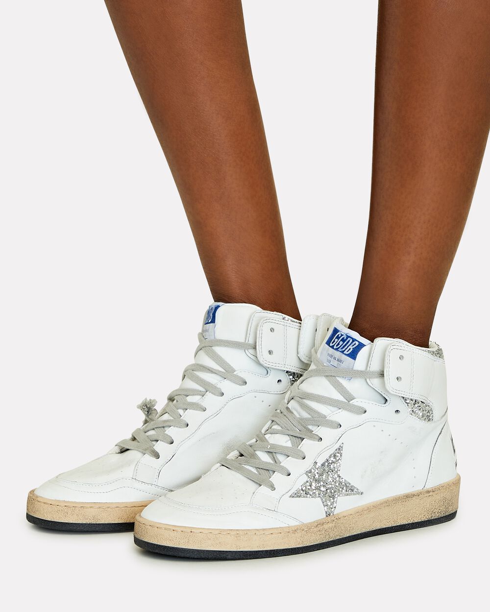 Intermix - Sky Star Leather High-Top Sneakers -