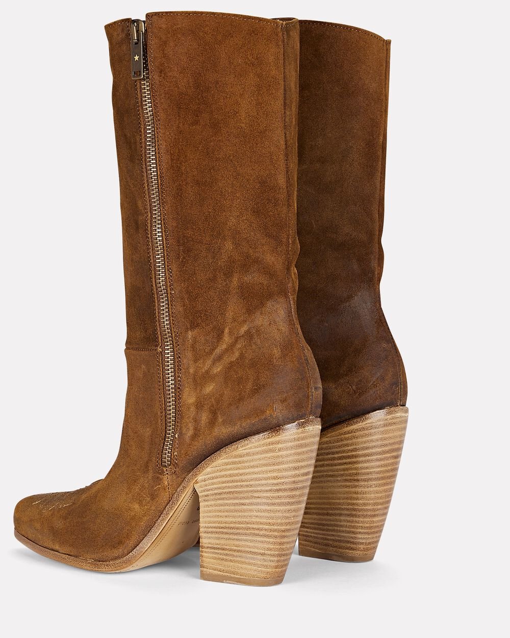 Intermix - Candy Suede Cowboy Boots -