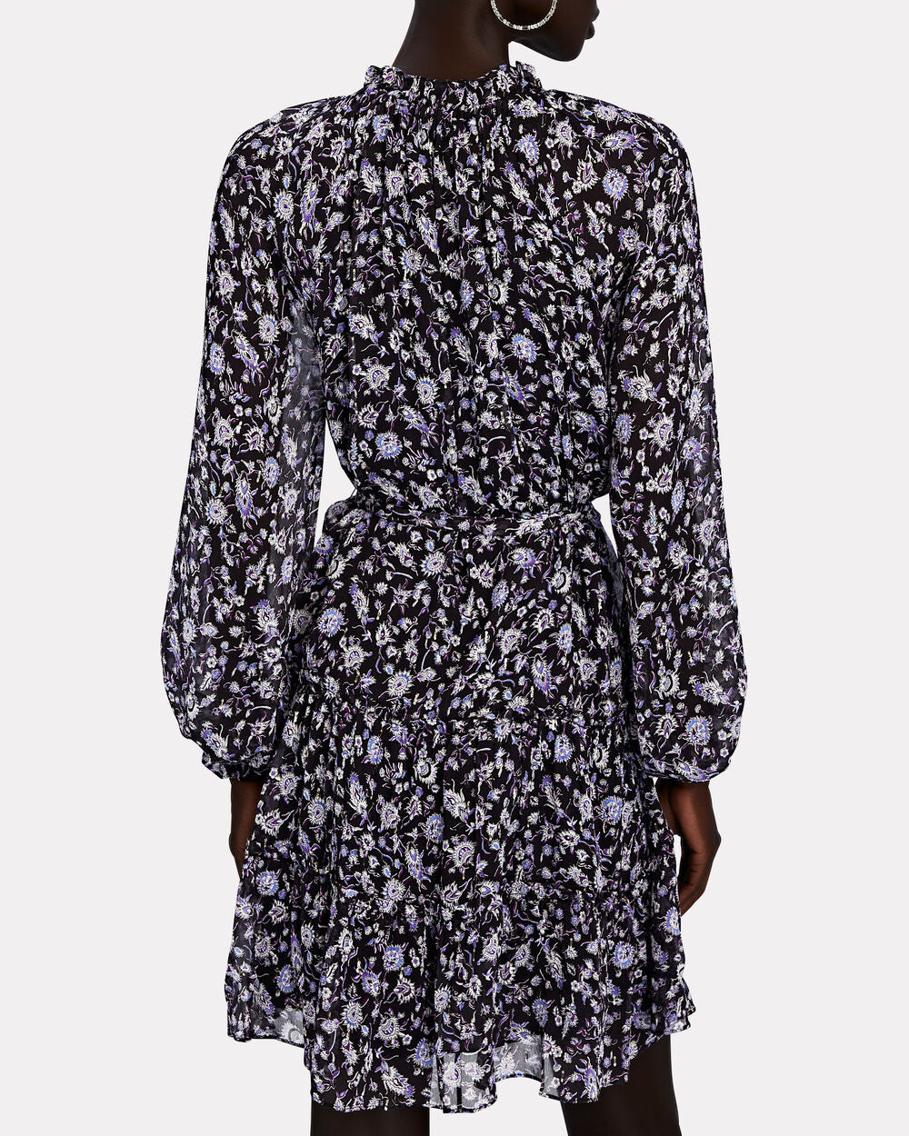 Intermix - Dory Belted Floral Chiffon Mini Dress -