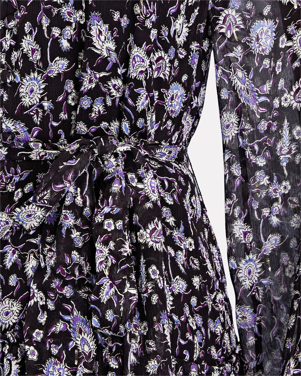 Intermix - Dory Belted Floral Chiffon Mini Dress -
