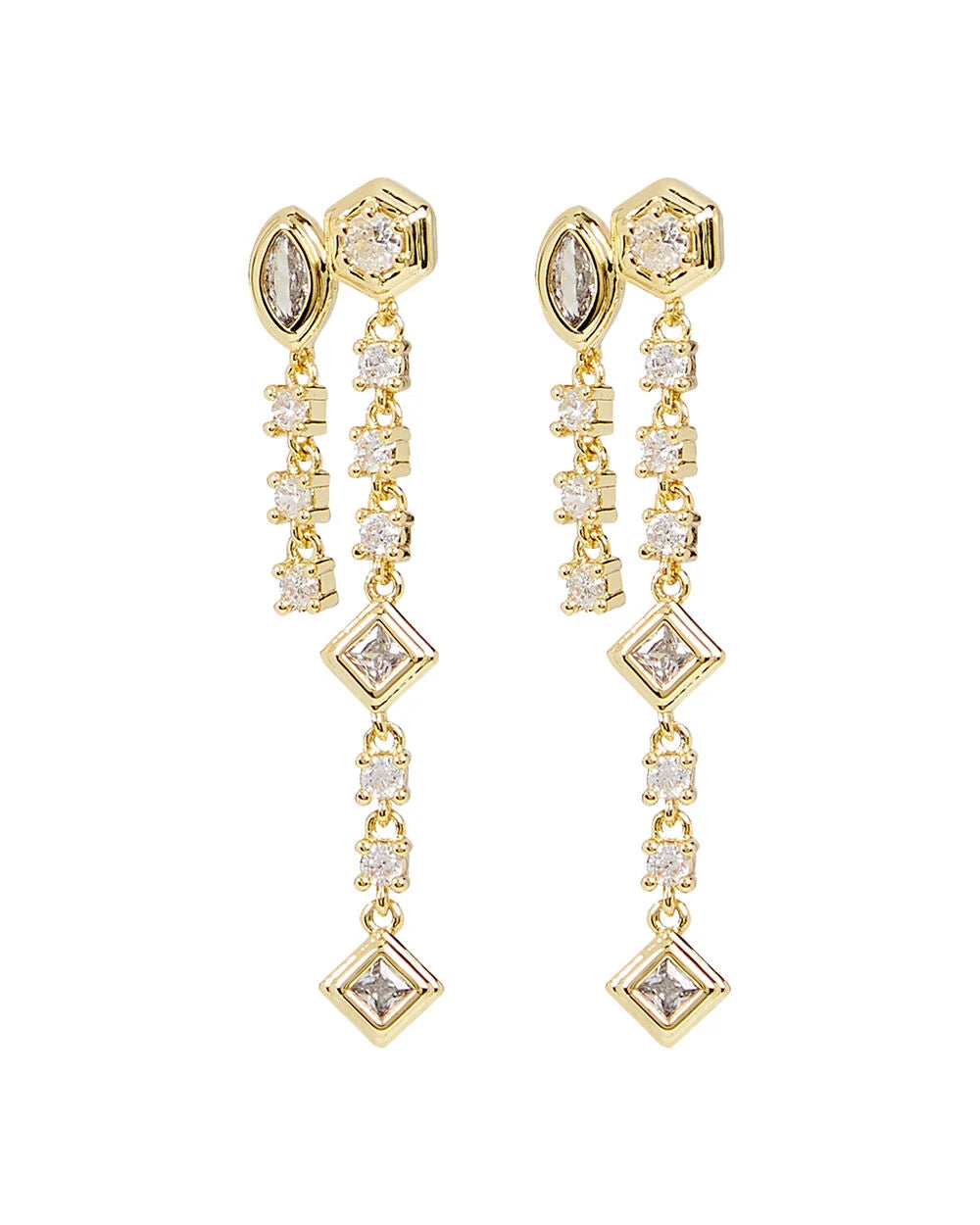 Intermix - The Stellar Crystal Drop Earrings -