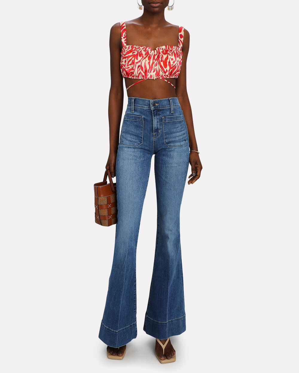 Intermix - Sheridan Flared High-Rise Jeans -