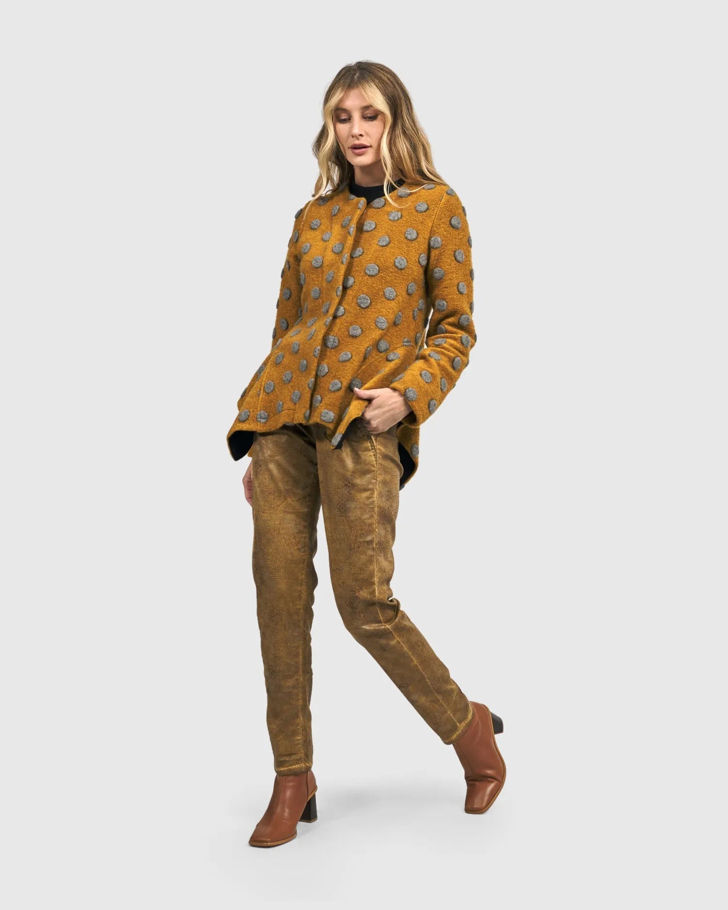 Intermix - Crocodile Iconic Stretch Jeans, Ochre -