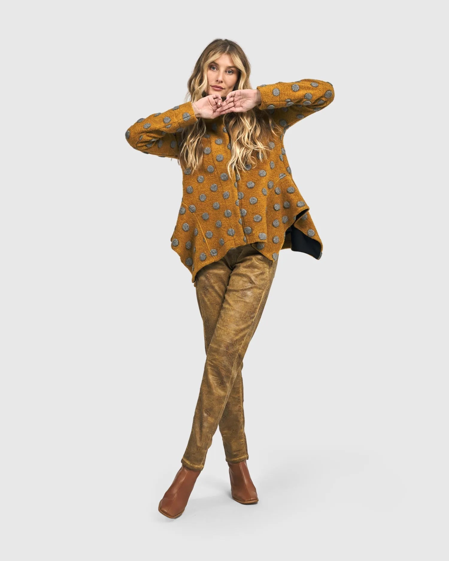 Intermix - Crocodile Iconic Stretch Jeans, Ochre -
