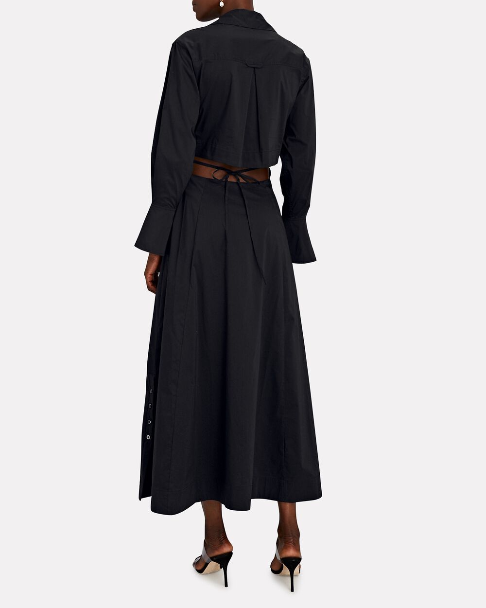 Intermix - Alex Cut-Out Poplin Shirt Dress -