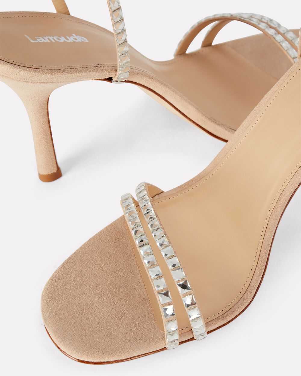 Intermix - Lola Crystal-Embellished Suede Sandals -