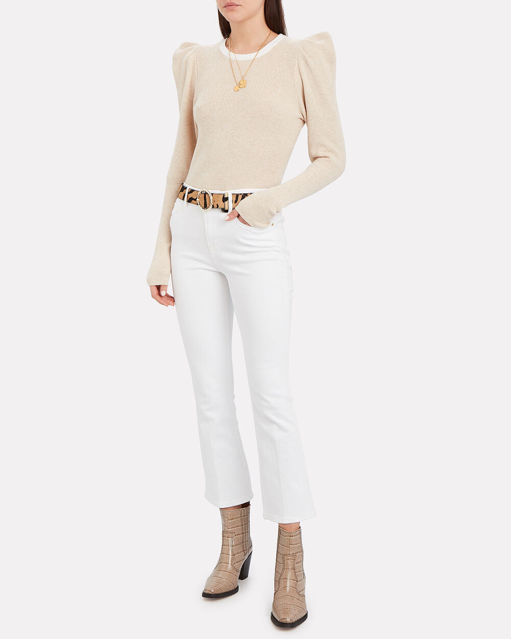 Intermix - Le Crop Mini Boot Jeans -
