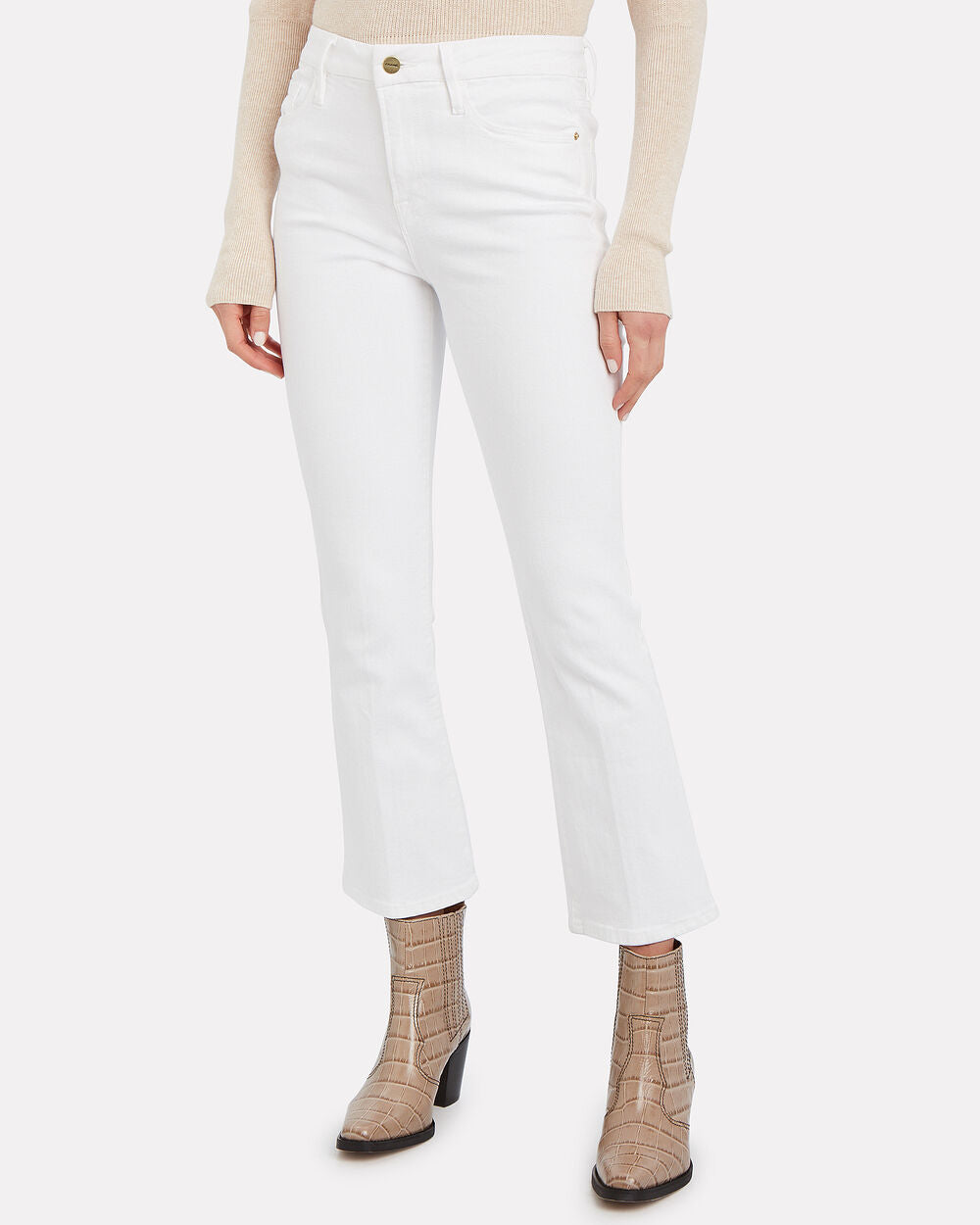 Intermix - Le Crop Mini Boot Jeans -