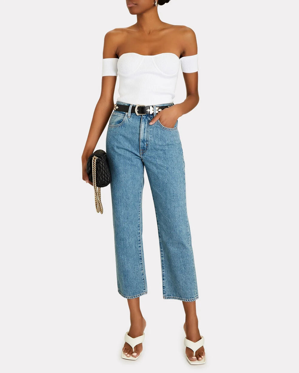 Intermix - London Cropped High-Rise Jeans -