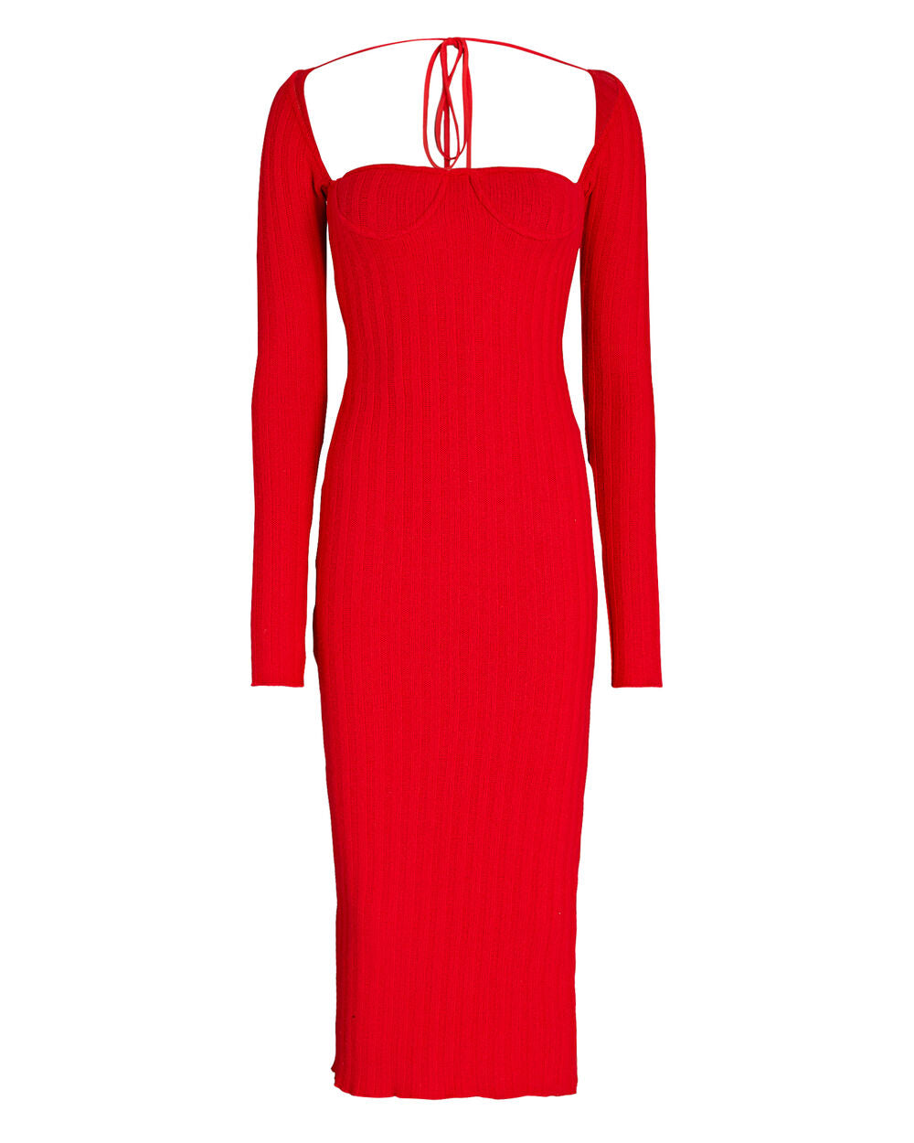 Intermix - Ribbed Wool-Blend Midi Dress -