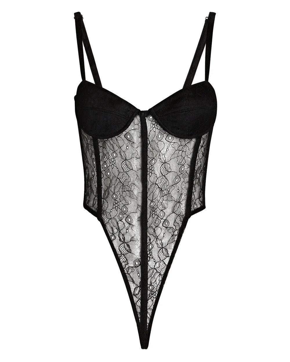 Intermix - Sheer Lace Bodysuit -