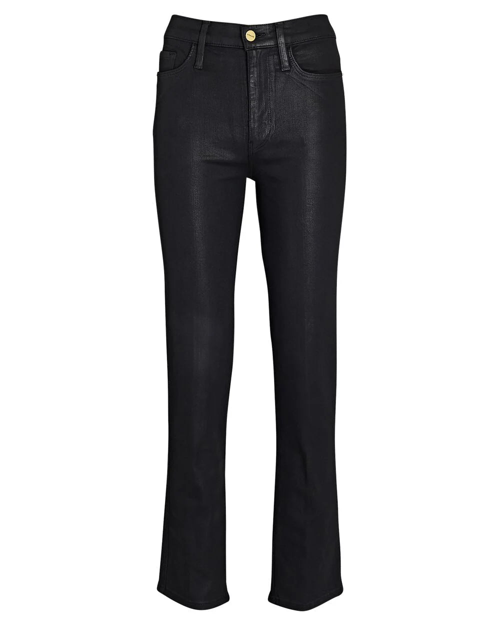 Intermix - Le Sylvie Coated Straight-Leg Jeans -