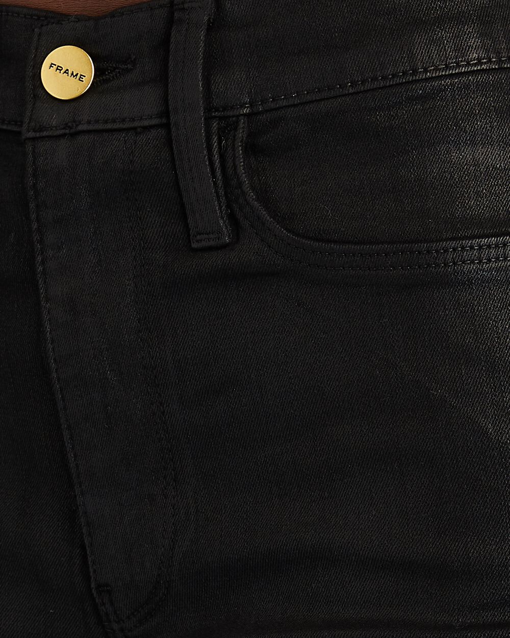 Intermix - Le Sylvie Coated Straight-Leg Jeans -