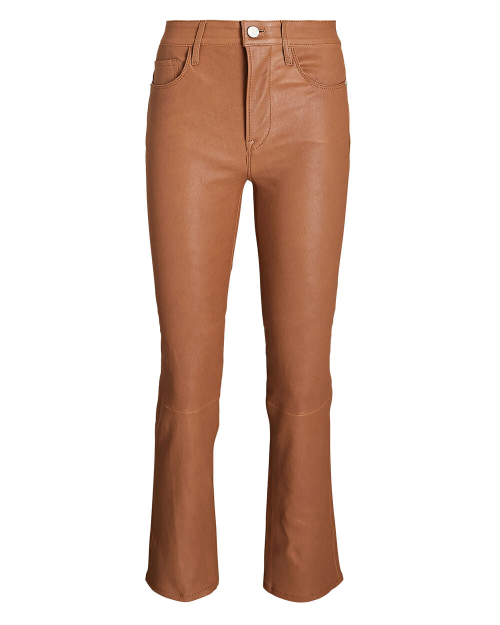 Intermix - Le High Slim-Straight Leather Pants -