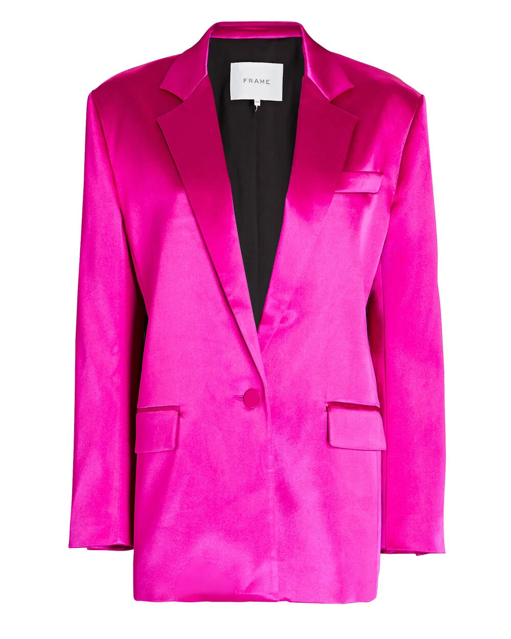 Intermix - Single-Breasted Satin Blazer -
