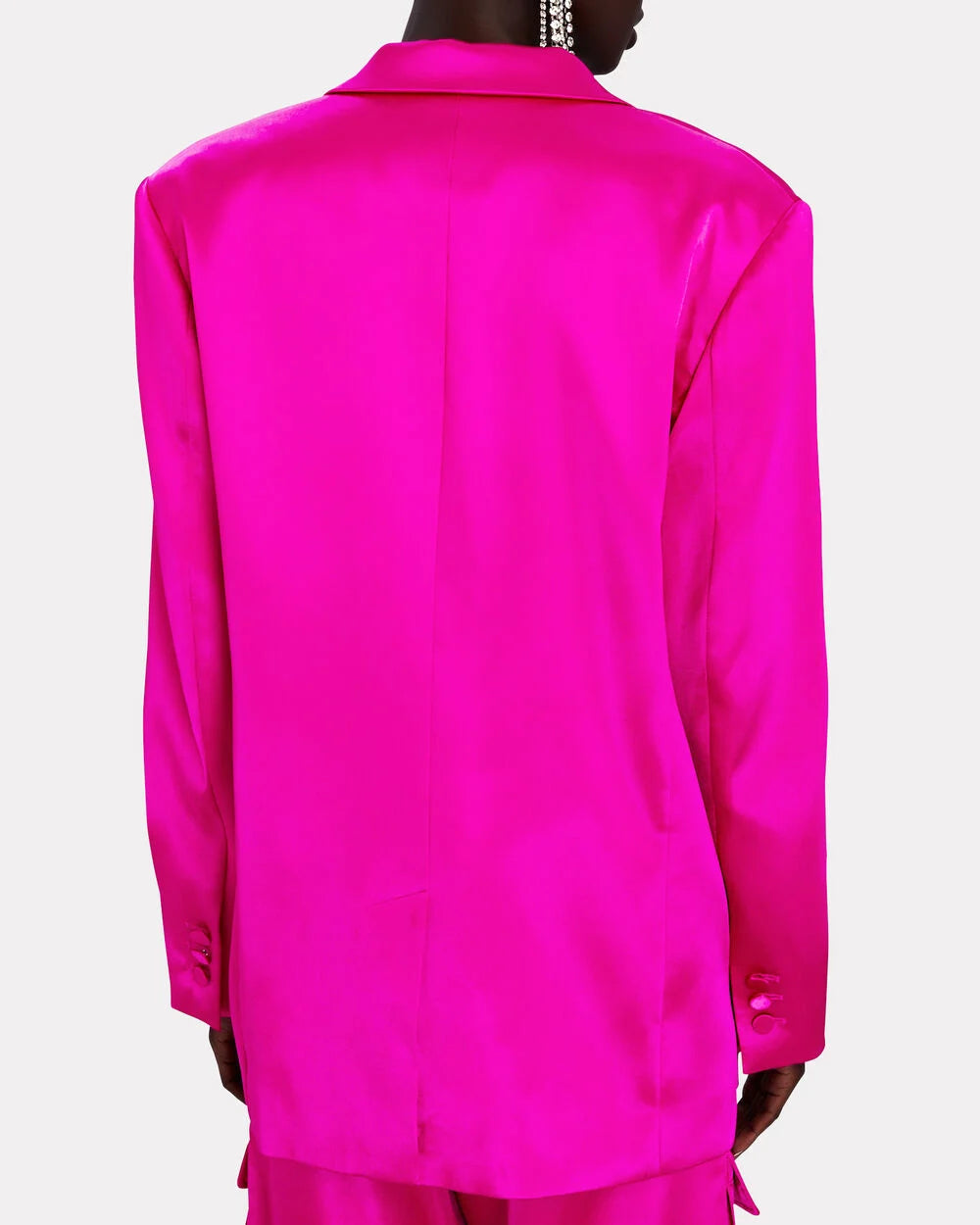 Intermix - Single-Breasted Satin Blazer -