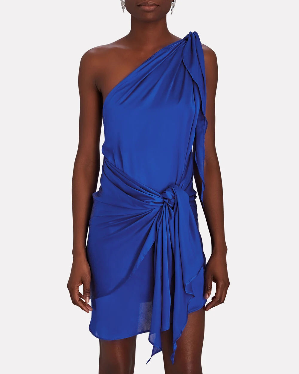 Marea One-Shoulder Satin Dress