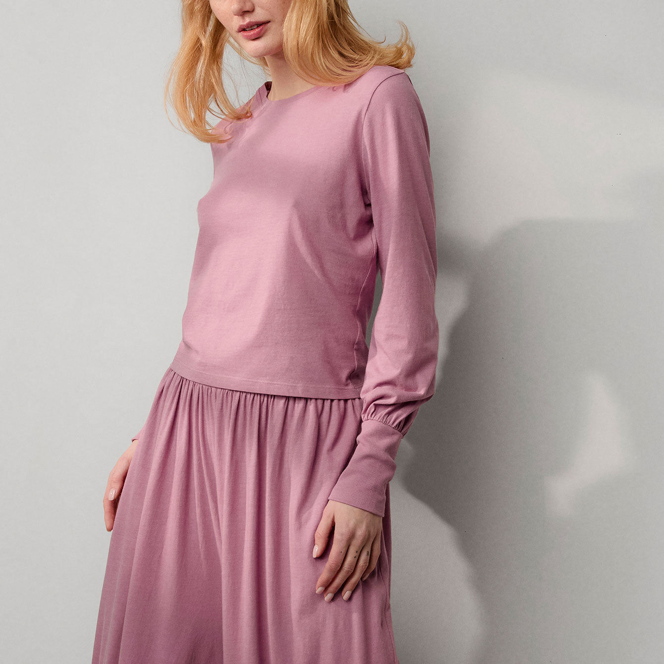 Intermix - Organic Pima Crew Neck Long Sleeve -