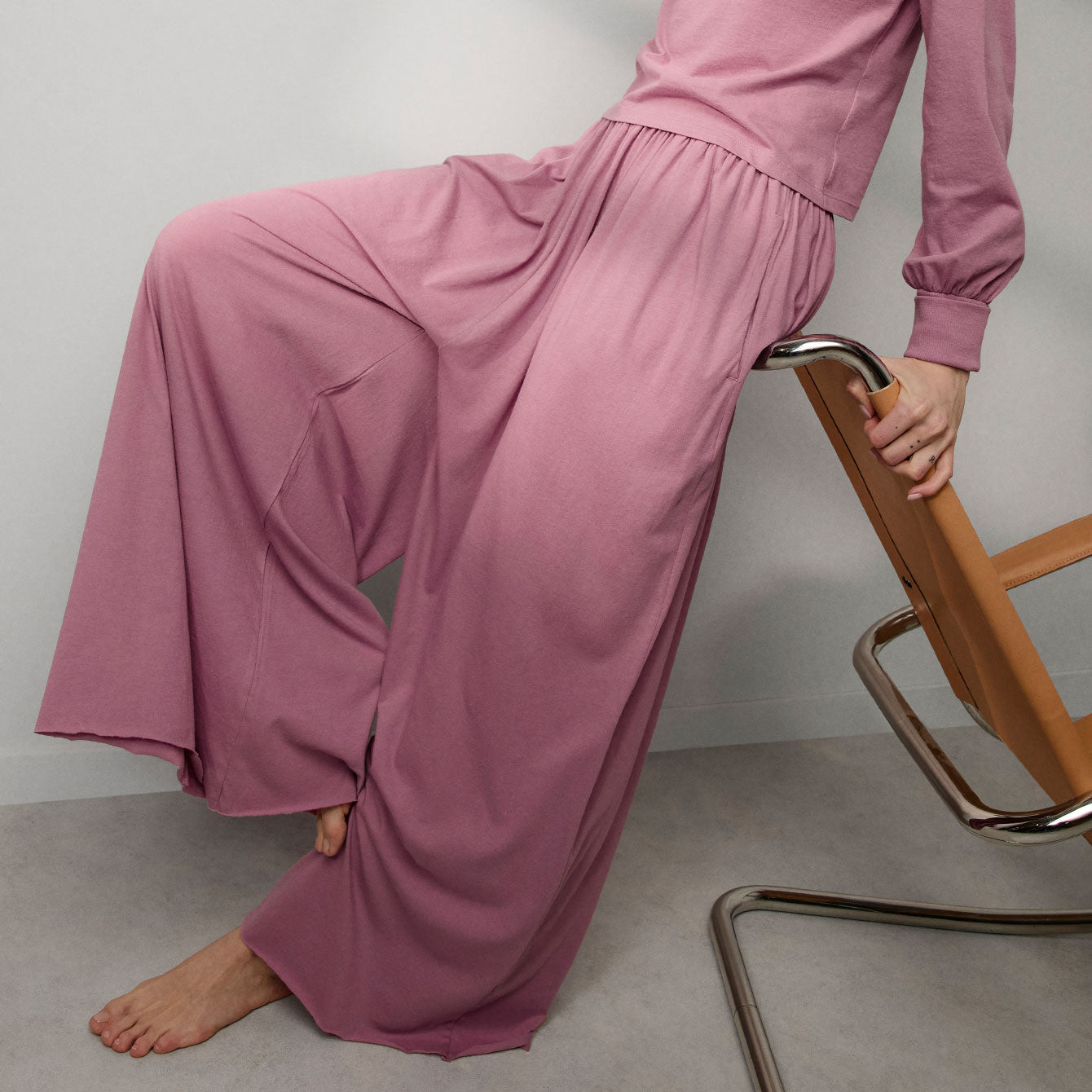 Intermix - Organic Pima Wide Leg Pant -