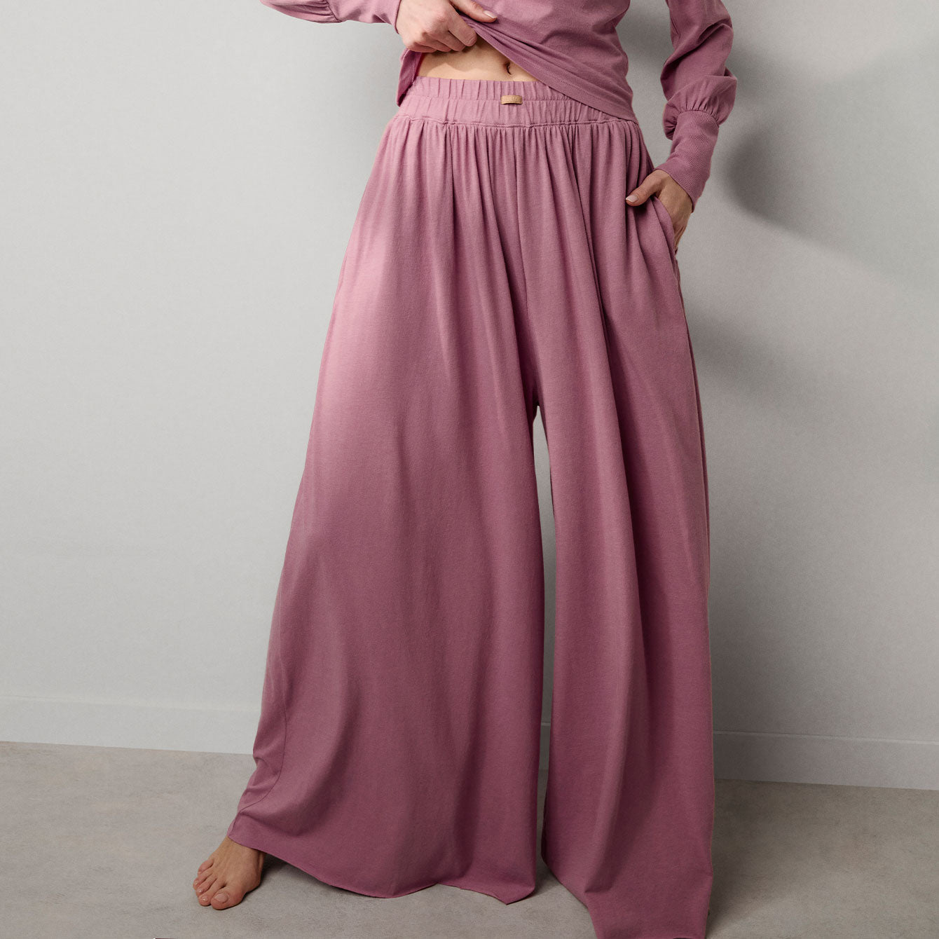 Intermix - Organic Pima Wide Leg Pant -