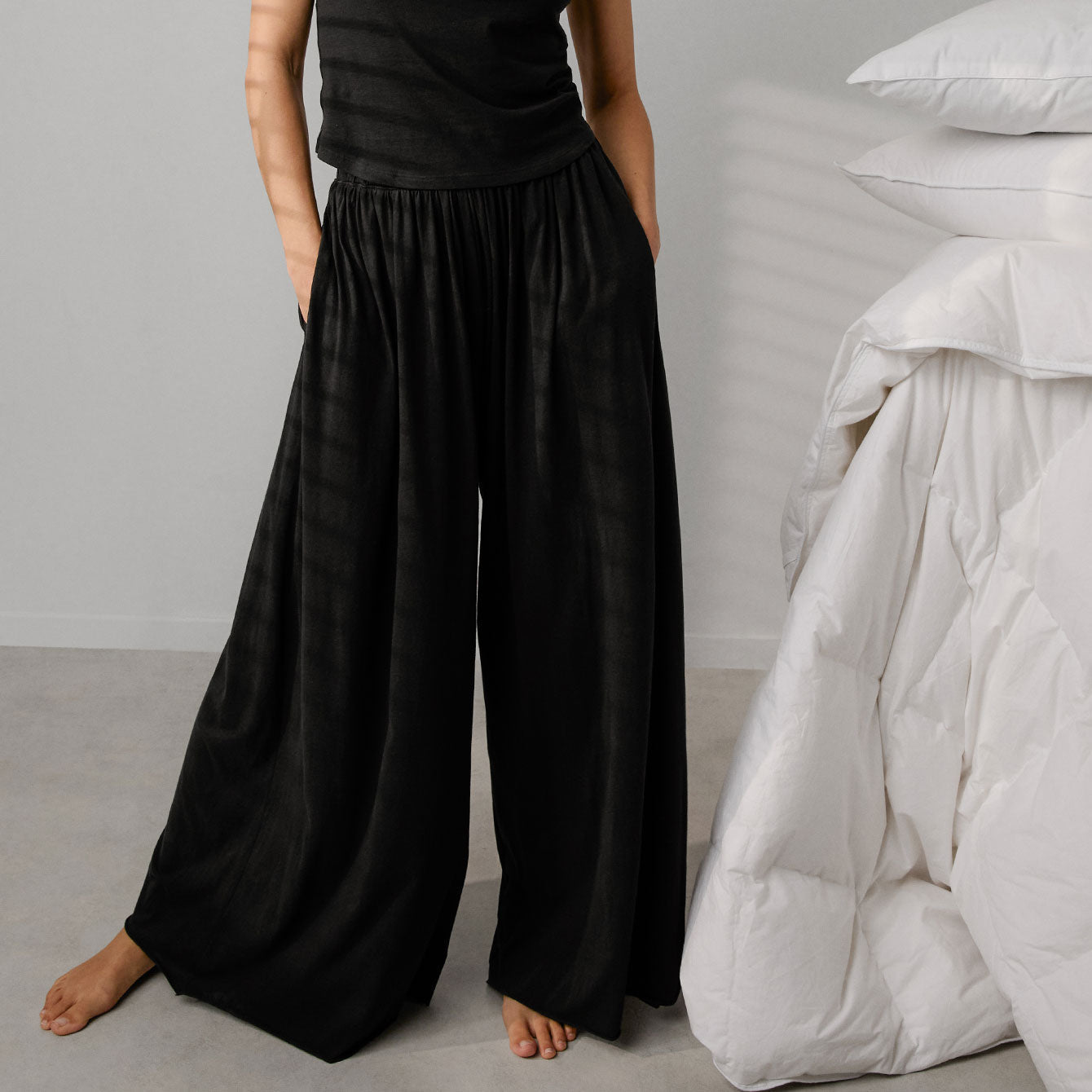 Intermix - Organic Pima Wide Leg Pant -