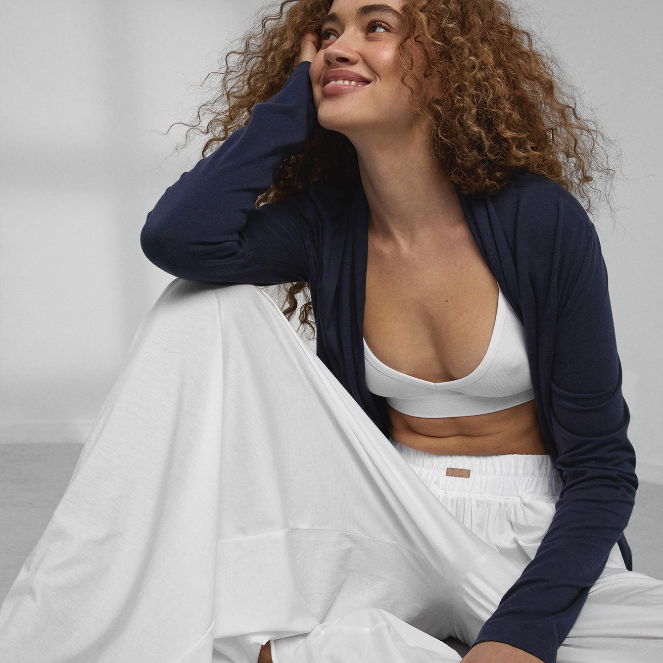 Intermix - Organic Pima Wide Leg Pant -