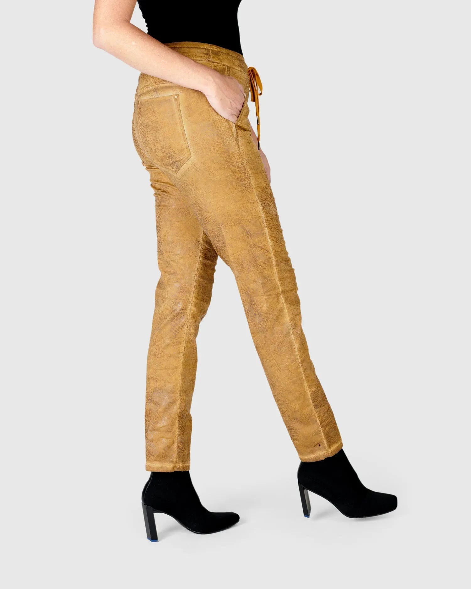 Intermix - Crocodile Iconic Stretch Jeans, Ochre -
