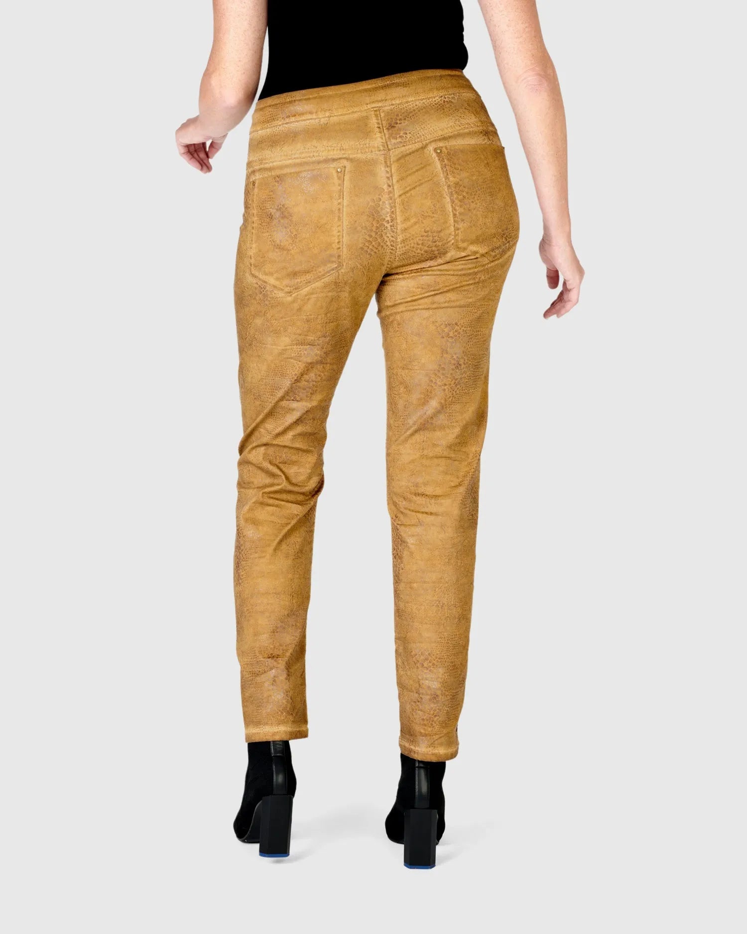 Intermix - Crocodile Iconic Stretch Jeans, Ochre -