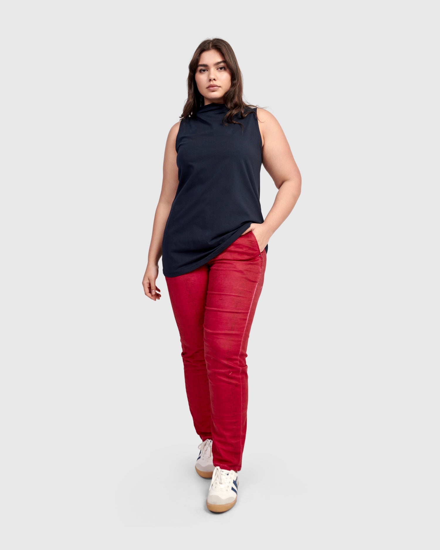 Intermix - Essential Soft Bistro Top, Navy -