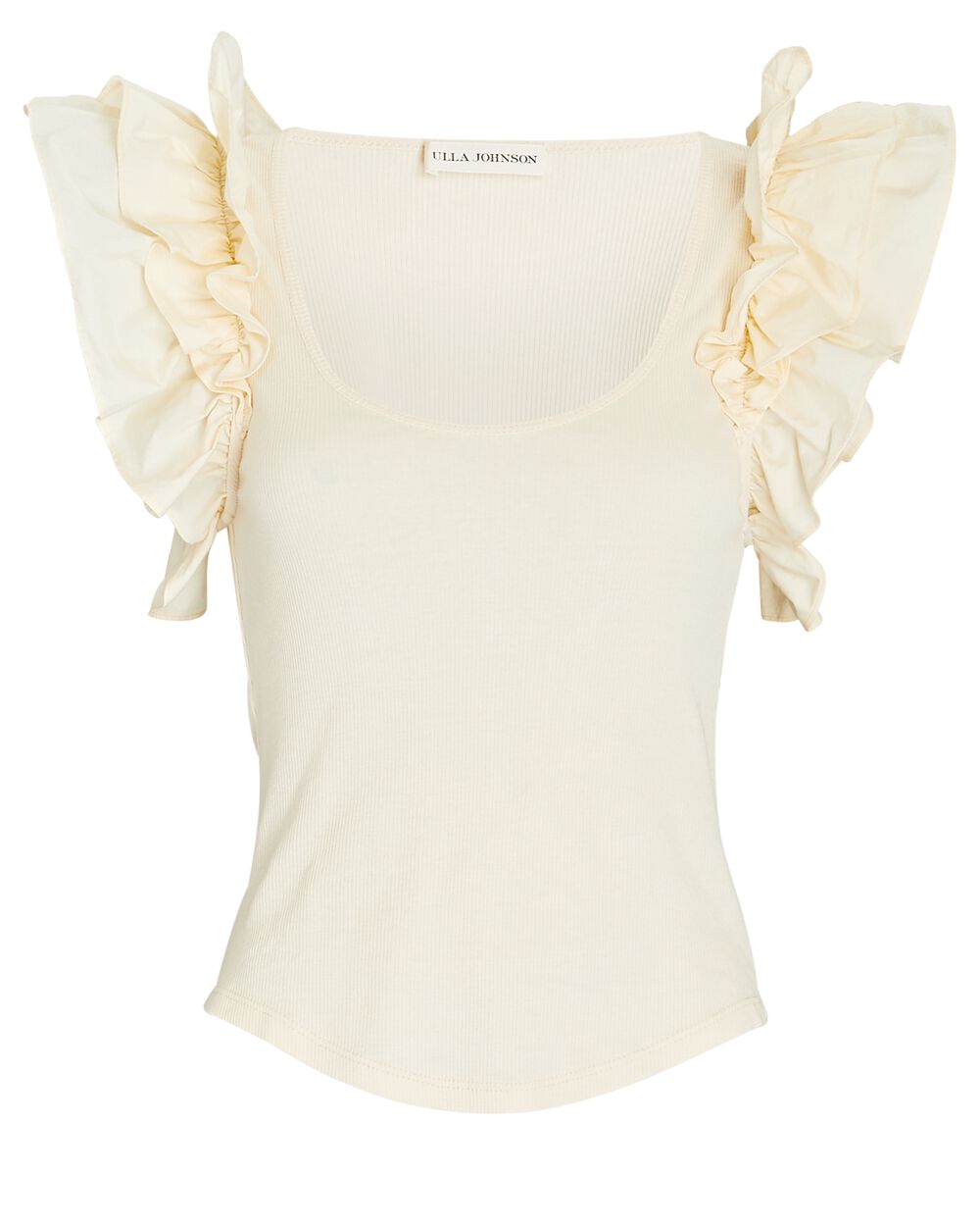 Intermix - Koa Ruffled Rib Knit Tank -