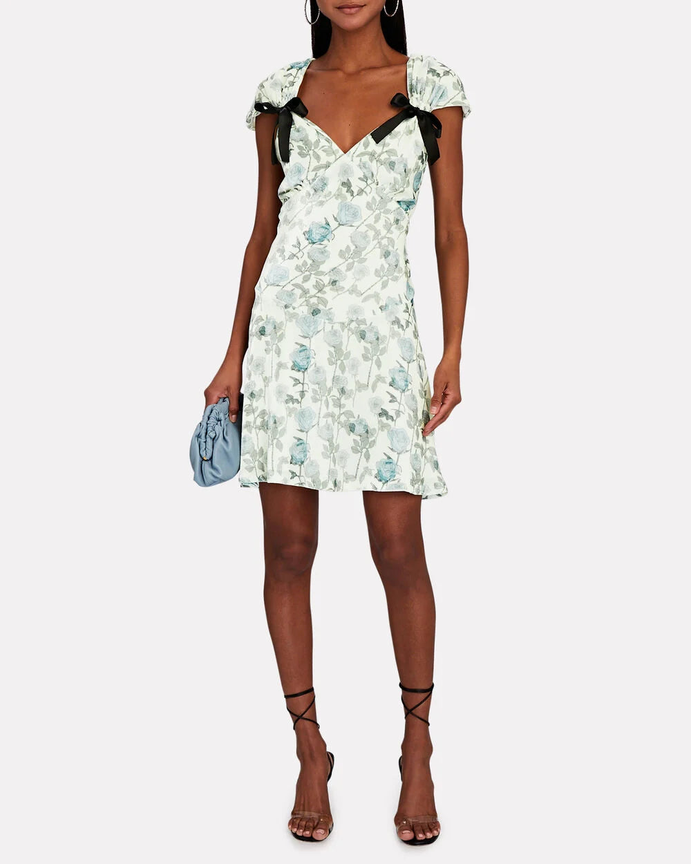 Intermix - Juliette Floral Velvet Mini Dress -