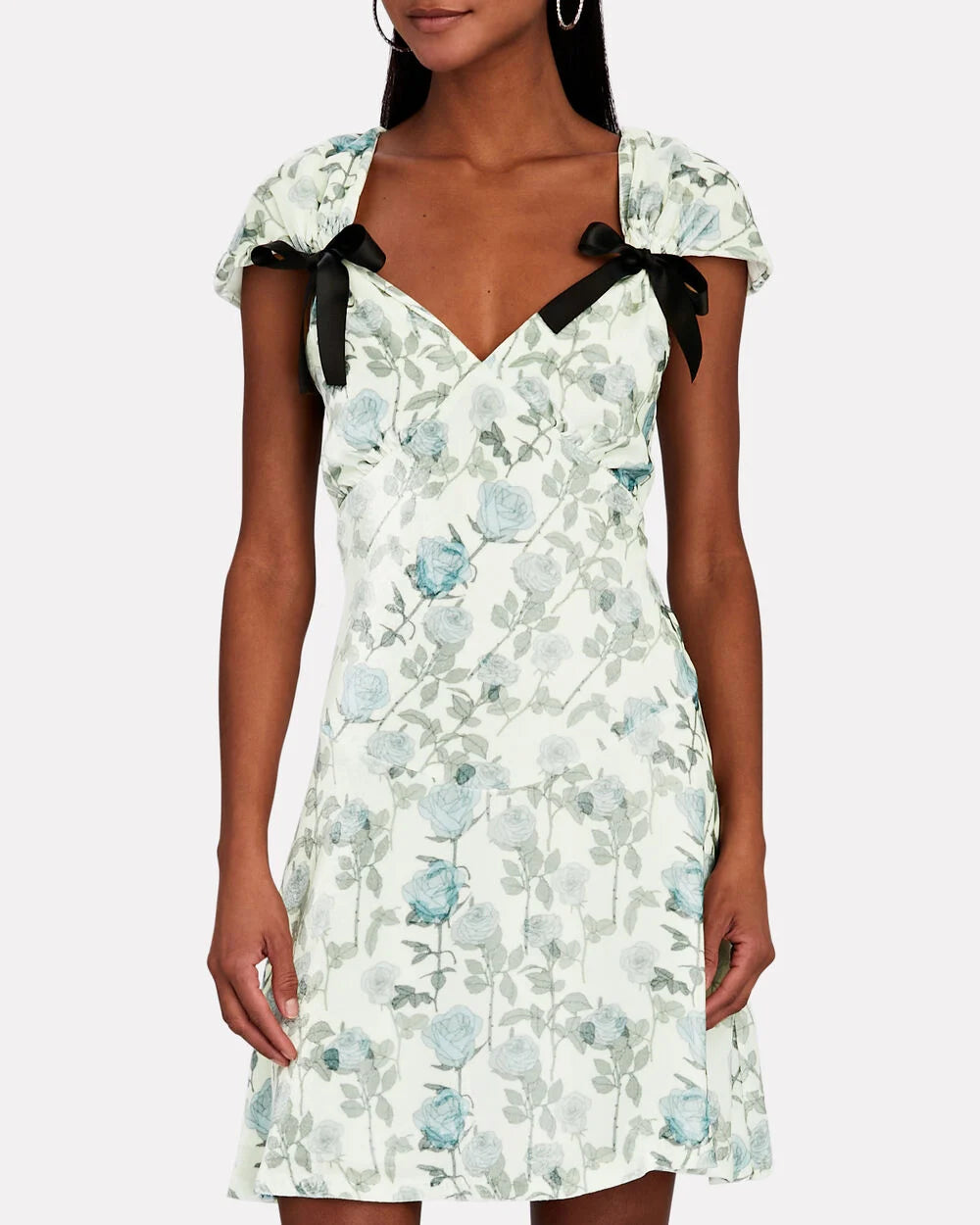 Intermix - Juliette Floral Velvet Mini Dress -