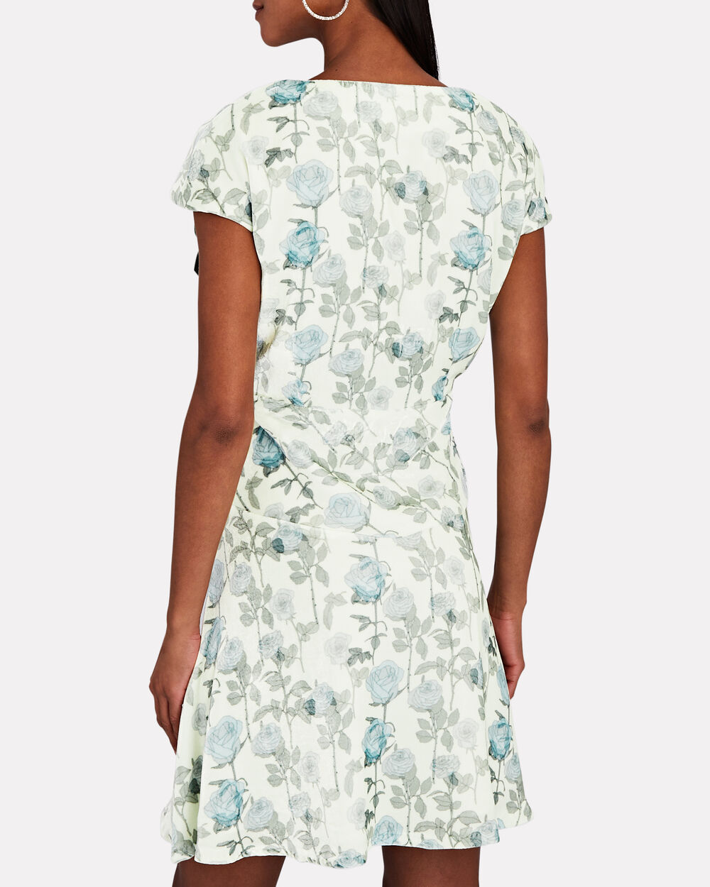 Intermix - Juliette Floral Velvet Mini Dress -