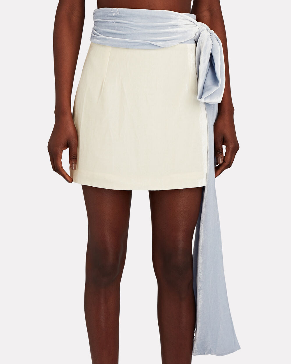 Intermix - Bernard Belted Velvet Mini Skirt -