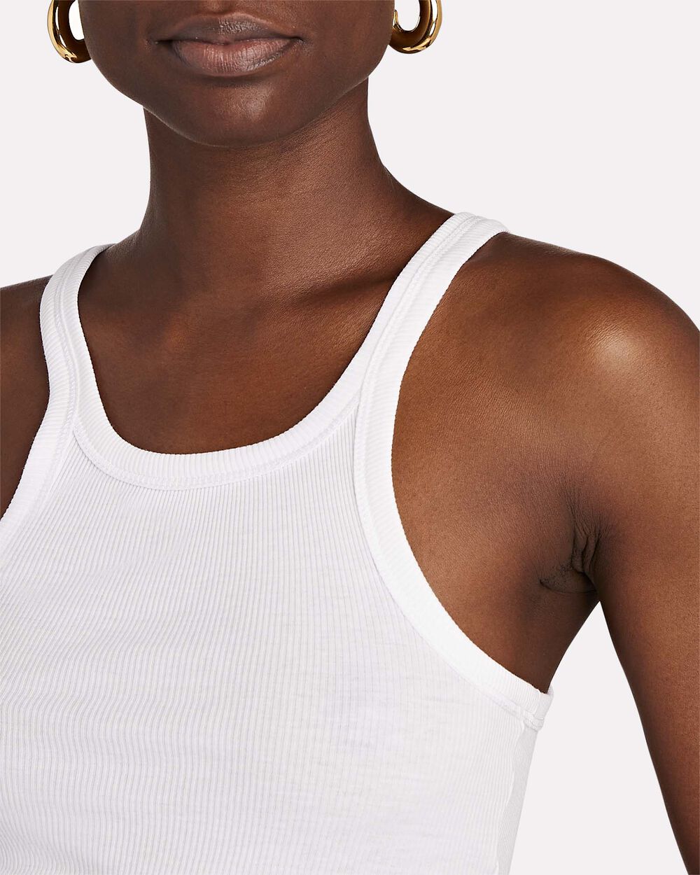 Intermix - Ronnie Ribbed Cotton Tank Top -