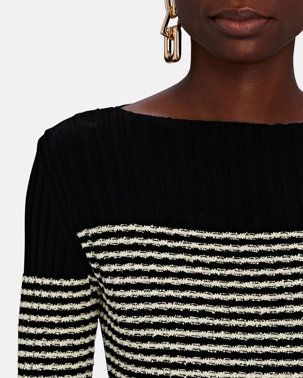 Intermix - Striped Boucle´ Knit Midi Dress -