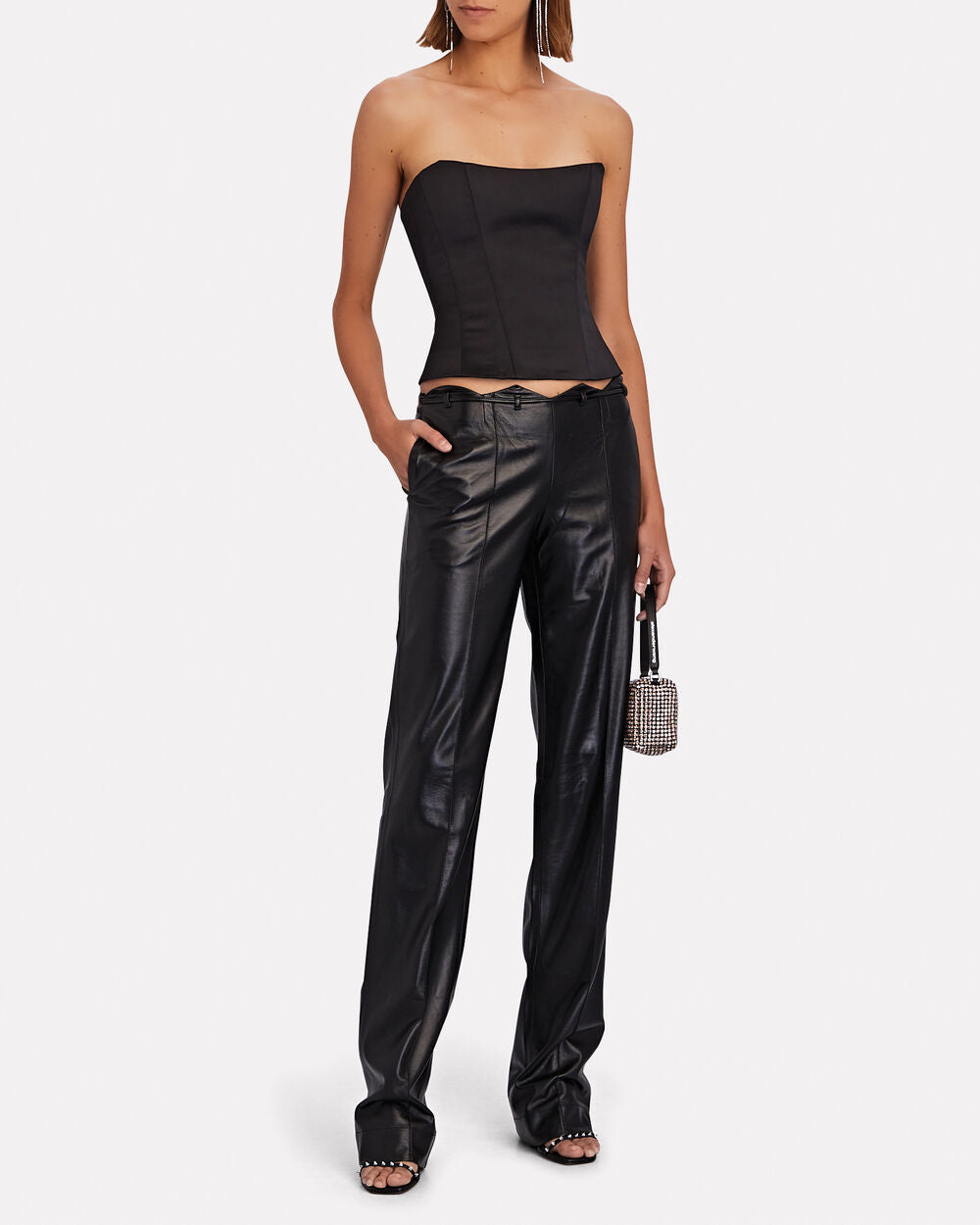 Intermix - Strapless Satin Corset Top -