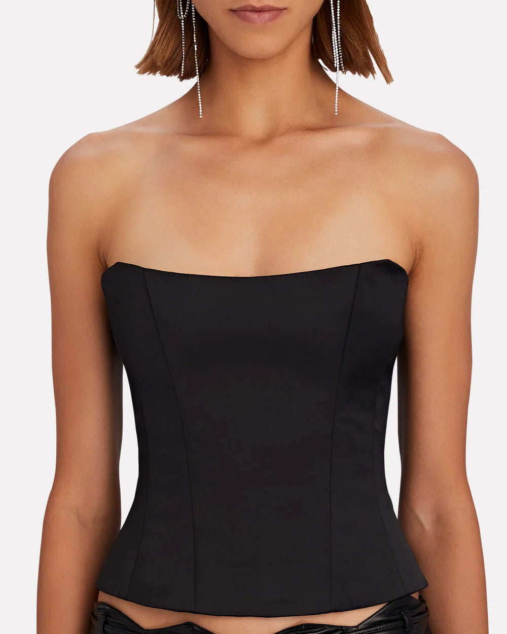 Intermix - Strapless Satin Corset Top -