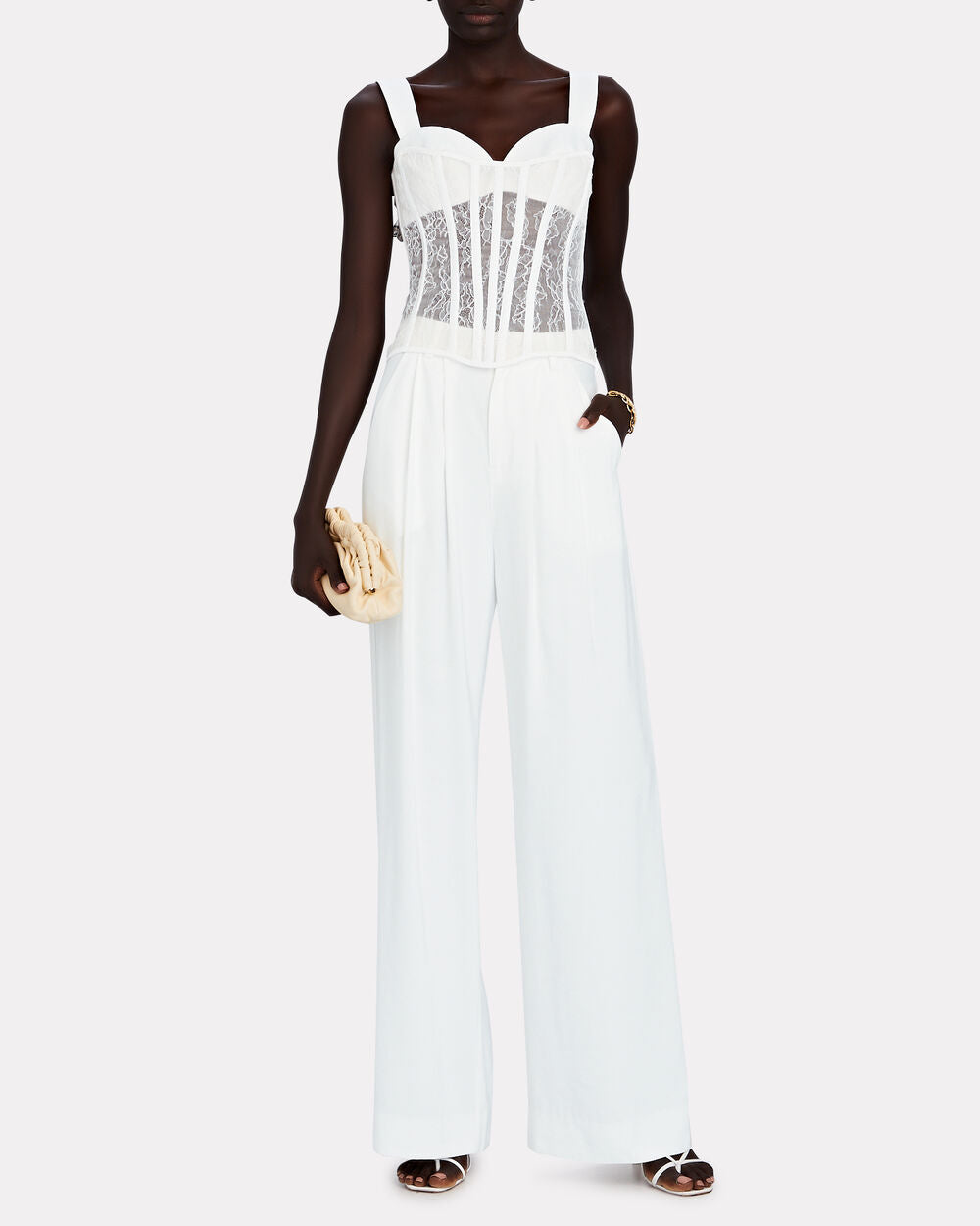 Intermix - Corded Lace Bustier Corset Top -
