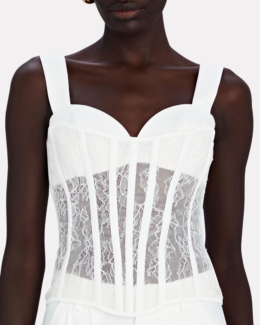 Intermix - Corded Lace Bustier Corset Top -