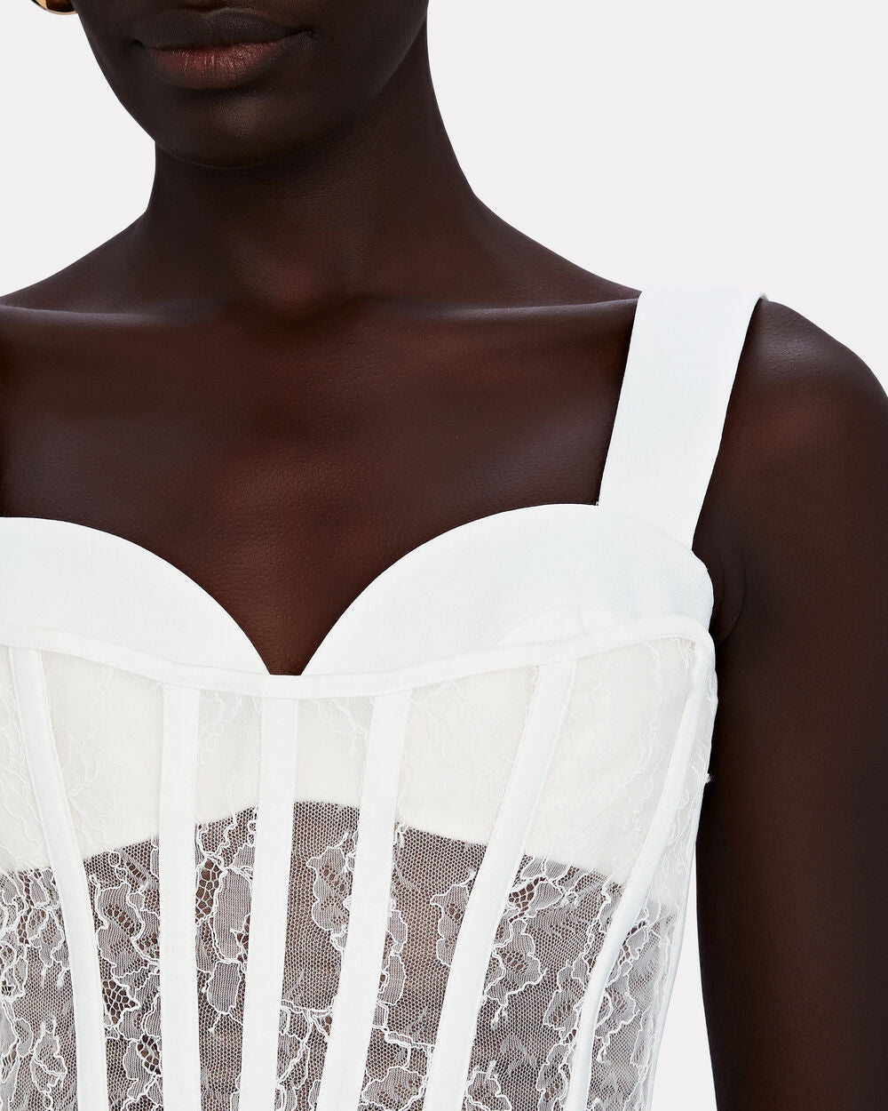 Intermix - Corded Lace Bustier Corset Top -