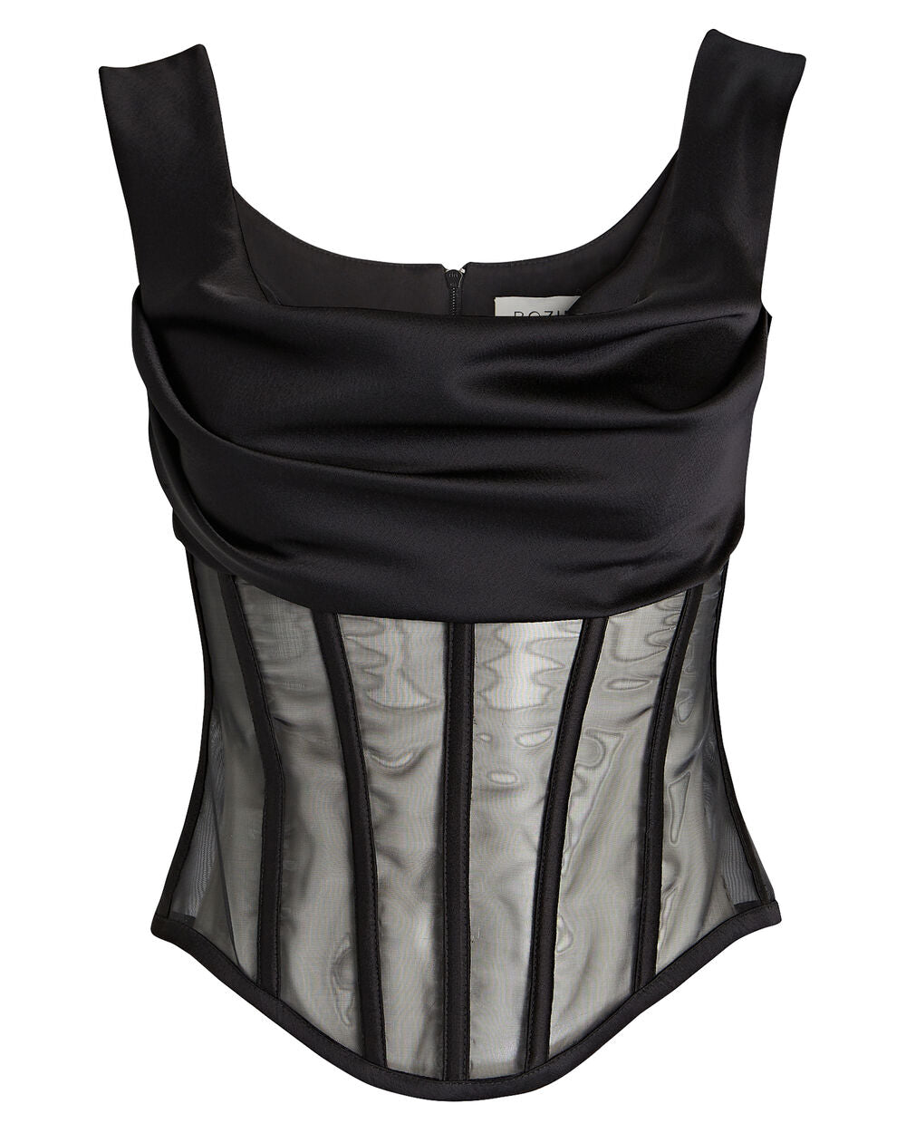 Intermix - Draped Satin Corset Top -