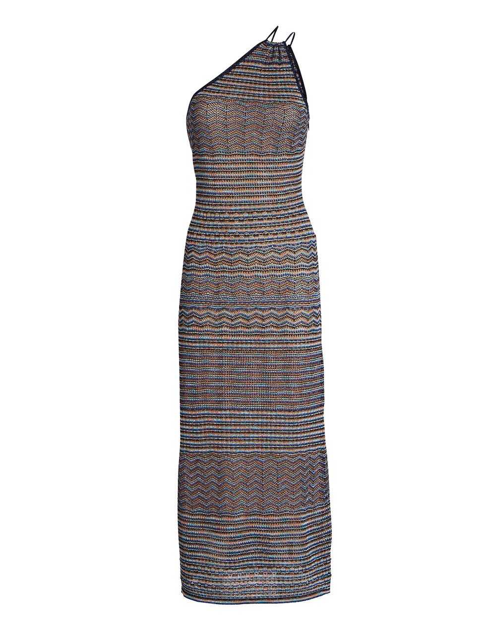 Intermix - Jovana One-Shoulder Knit Midi Dress -